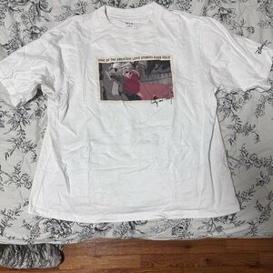 Uniqlo Lady & the Tramp White Graphic Tee